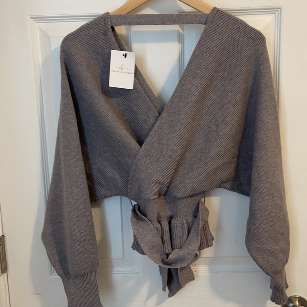 idem ditto Peplum Sweater Blouse